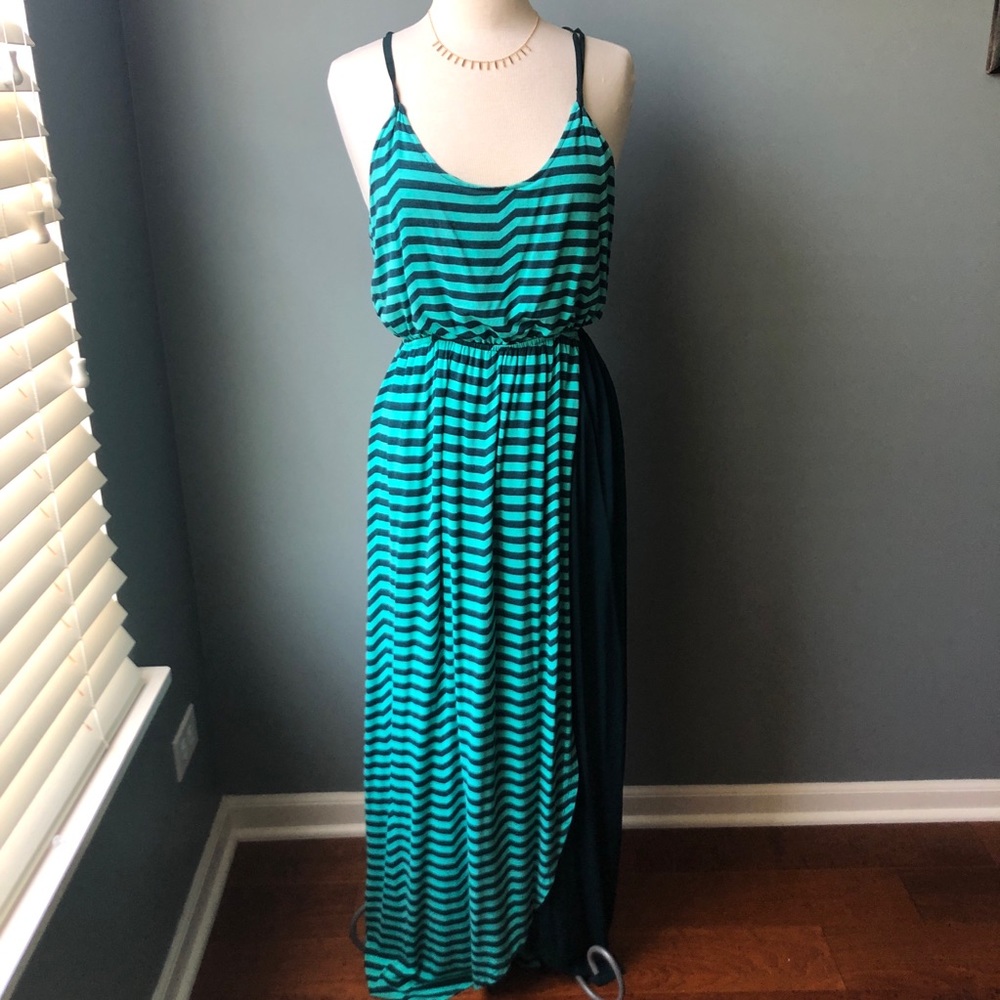 Anthropologie The Addison Story Striped Maxi Dress